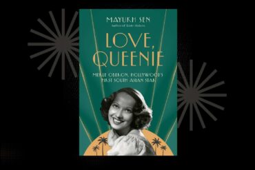 Black background with book cover on center